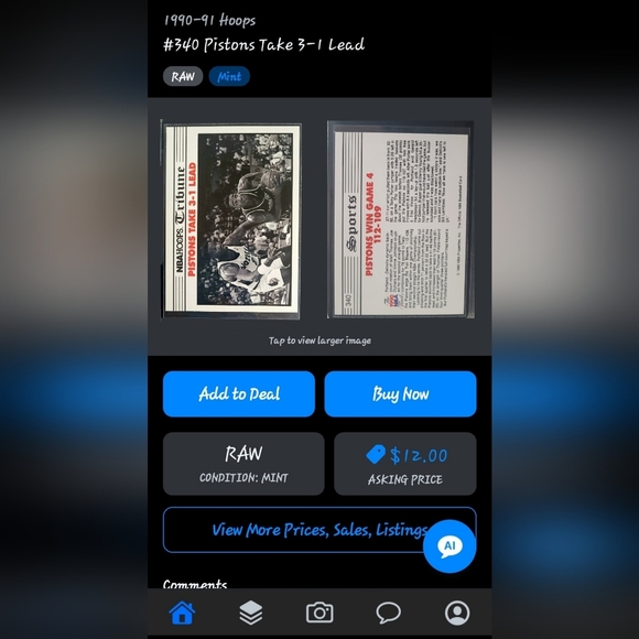 RAW MINT ~ 1990 NBA HOOPS TRIBUNE ~ BASKETBALL CARD LOT OF 8 - Picture 7 of 10